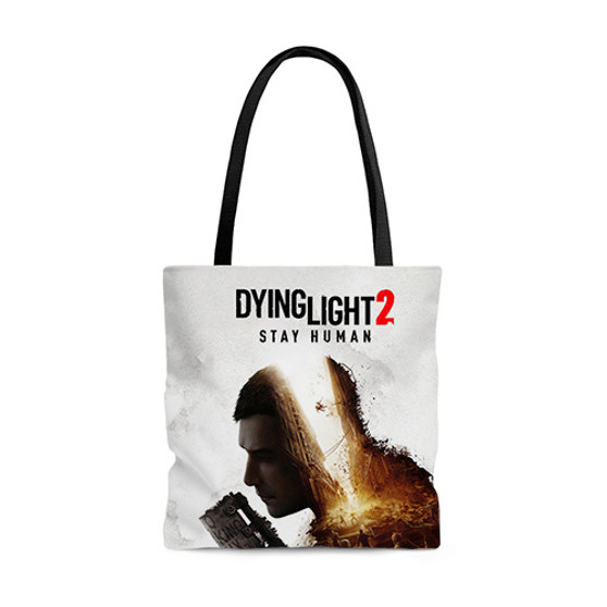 Pastele Dying Light 2 Stay Human Custom Personalized Tote Bag Awesome Unisex Polyester Cotton Bags AOP All Over Print Tote Bag School Work Travel Bags Fashionable Totebag