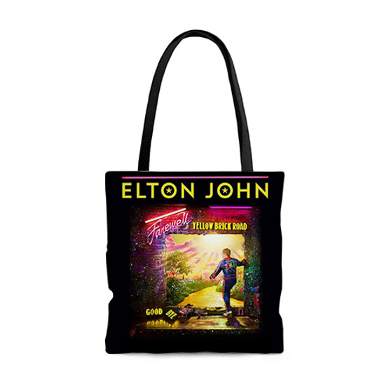 Pastele Elton John Farewell 2023 Tour jpeg Custom Personalized Tote Bag Awesome Unisex Polyester Cotton Bags AOP All Over Print Tote Bag School Work Travel Bags Fashionable Totebag