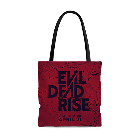 Pastele Evil Dead Rise Custom Personalized Tote Bag Awesome Unisex Polyester Cotton Bags AOP All Over Print Tote Bag School Work Travel Bags Fashionable Totebag