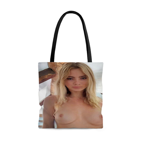 Pastele Freya Allan Nude Custom Personalized Tote Bag Awesome Unisex Polyester Cotton Bags AOP All Over Print Tote Bag School Work Travel Bags Fashionable Totebag