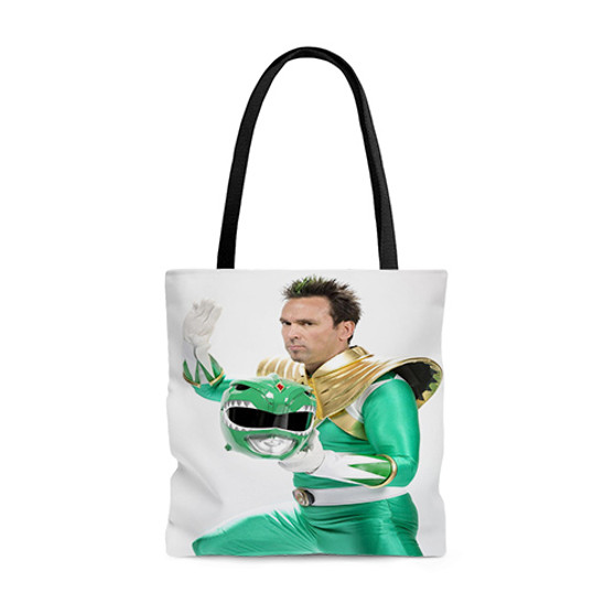 Pastele Green Power Ranger Custom Personalized Tote Bag Awesome Unisex Polyester Cotton Bags AOP All Over Print Tote Bag School Work Travel Bags Fashionable Totebag