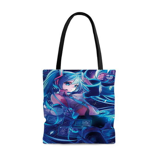 Pastele Hatsune Miku Custom Personalized Tote Bag Awesome Unisex Polyester Cotton Bags AOP All Over Print Tote Bag School Work Travel Bags Fashionable Totebag