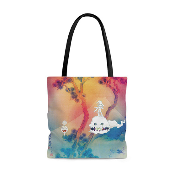 Pastele Kids See Ghosts Custom Personalized Tote Bag Awesome Unisex Polyester Cotton Bags AOP All Over Print Tote Bag School Work Travel Bags Fashionable Totebag