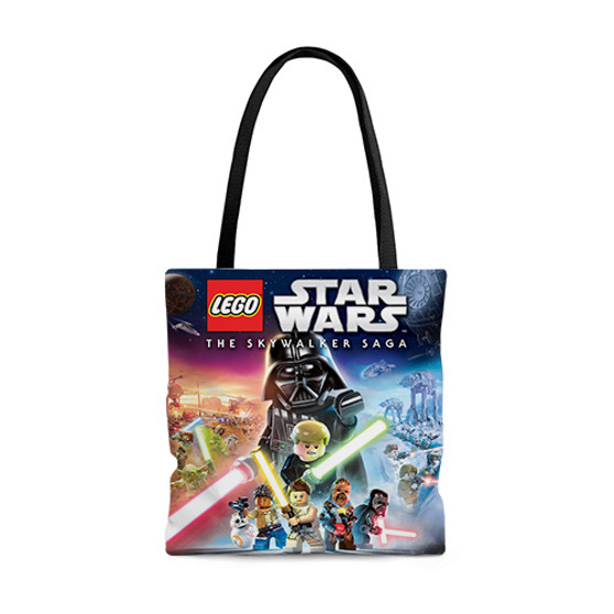 Pastele LEGO Star Wars The Skywalker Saga Custom Personalized Tote Bag Awesome Unisex Polyester Cotton Bags AOP All Over Print Tote Bag School Work Travel Bags Fashionable Totebag