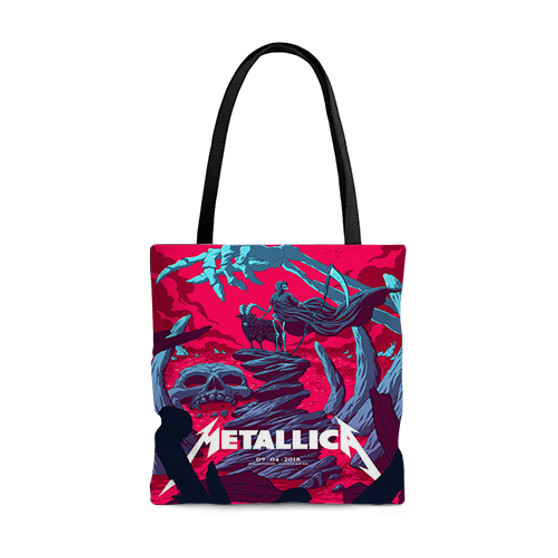 Pastele Metallica Minneapolis Custom Personalized Tote Bag Awesome Unisex Polyester Cotton Bags AOP All Over Print Tote Bag School Work Travel Bags Fashionable Totebag