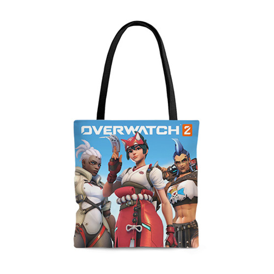 Pastele Overwatch 2 Games Custom Personalized Tote Bag Awesome Unisex Polyester Cotton Bags AOP All Over Print Tote Bag School Work Travel Bags Fashionable Totebag