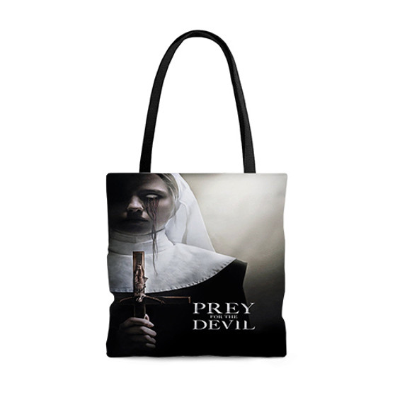 Pastele Prey for the Devil jpeg Custom Personalized Tote Bag Awesome Unisex Polyester Cotton Bags AOP All Over Print Tote Bag School Work Travel Bags Fashionable Totebag