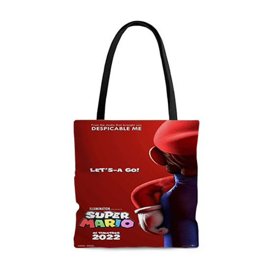 Pastele The Super Mario Bros Movie 3 Custom Personalized Tote Bag Awesome Unisex Polyester Cotton Bags AOP All Over Print Tote Bag School Work Travel Bags Fashionable Totebag