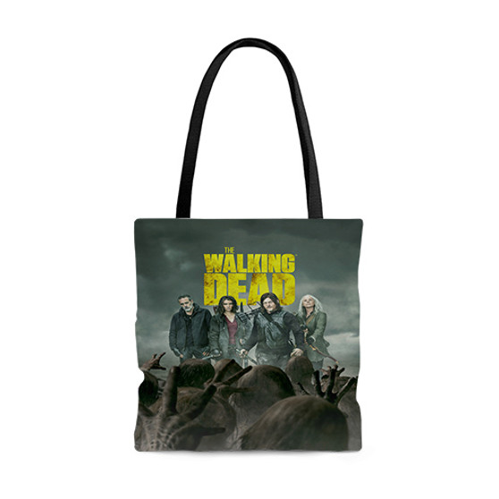 Pastele The Walking Dead Season 11 Custom Personalized Tote Bag Awesome Unisex Polyester Cotton Bags AOP All Over Print Tote Bag School Work Travel Bags Fashionable Totebag