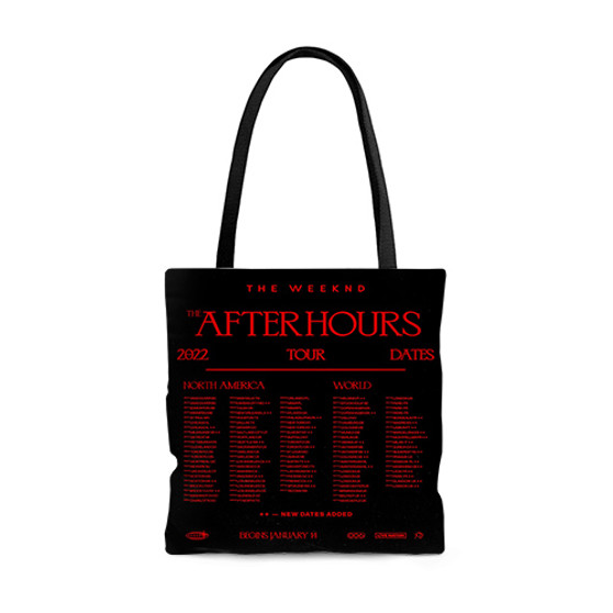 Pastele The Weeknd After Hours Tour 2022 Custom Personalized Tote Bag Awesome Unisex Polyester Cotton Bags AOP All Over Print Tote Bag School Work Travel Bags Fashionable Totebag