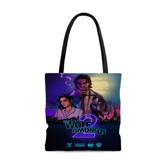 Pastele The Wolf Among Us 2 Custom Personalized Tote Bag Awesome Unisex Polyester Cotton Bags AOP All Over Print Tote Bag School Work Travel Bags Fashionable Totebag