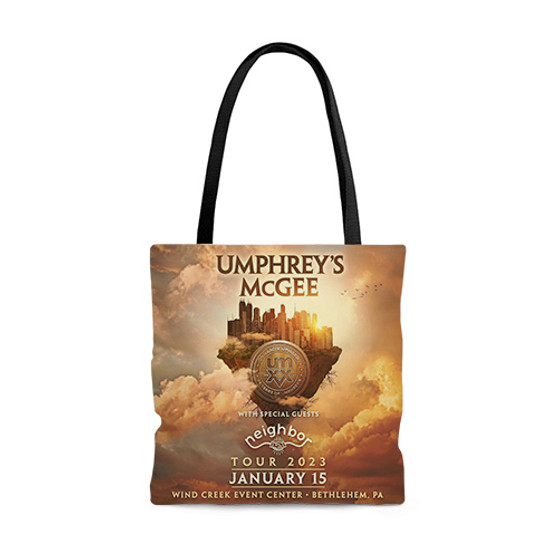 Pastele Umphrey s Mc Gee Custom Personalized Tote Bag Awesome Unisex Polyester Cotton Bags AOP All Over Print Tote Bag School Work Travel Bags Fashionable Totebag