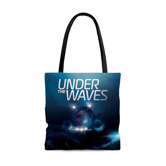 Pastele Under The Waves Custom Personalized Tote Bag Awesome Unisex Polyester Cotton Bags AOP All Over Print Tote Bag School Work Travel Bags Fashionable Totebag