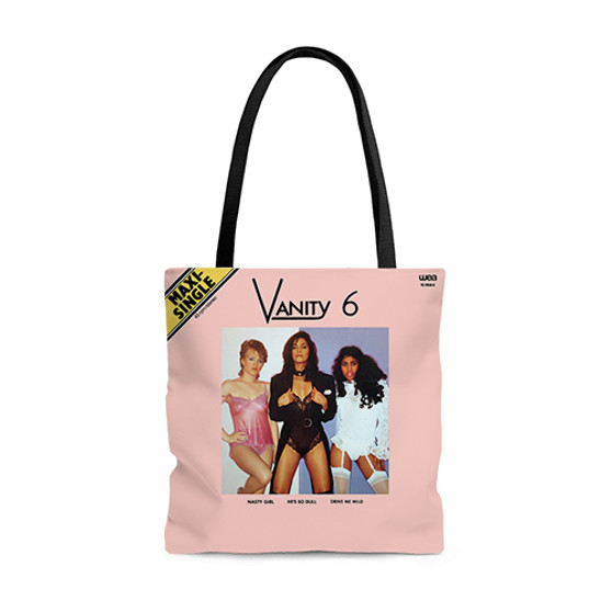 Pastele Vanity 6 Custom Personalized Tote Bag Awesome Unisex Polyester Cotton Bags AOP All Over Print Tote Bag School Work Travel Bags Fashionable Totebag
