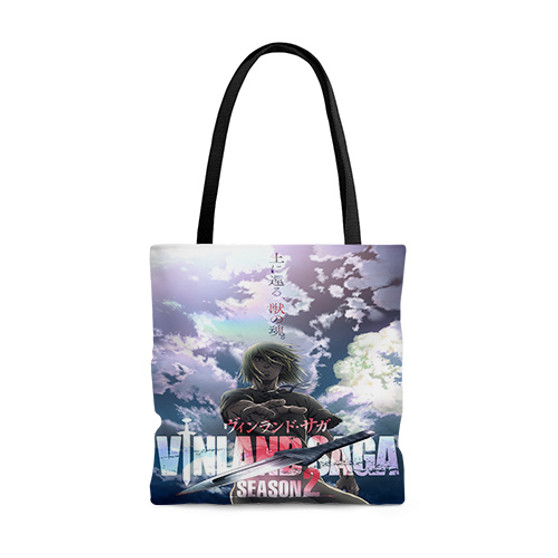 Pastele Vinland Saga Season 2 Anime Custom Personalized Tote Bag Awesome Unisex Polyester Cotton Bags AOP All Over Print Tote Bag School Work Travel Bags Fashionable Totebag