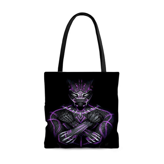 Pastele Wakanda Forever Black Panther Custom Personalized Tote Bag Awesome Unisex Polyester Cotton Bags AOP All Over Print Tote Bag School Work Travel Bags Fashionable Totebag