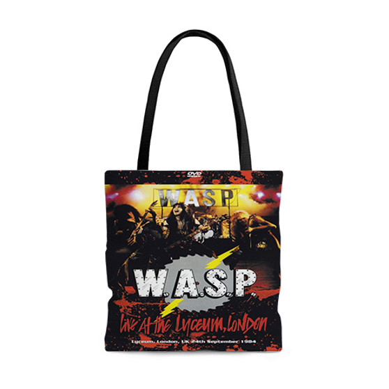 Pastele WASP London Custom Personalized Tote Bag Awesome Unisex Polyester Cotton Bags AOP All Over Print Tote Bag School Work Travel Bags Fashionable Totebag