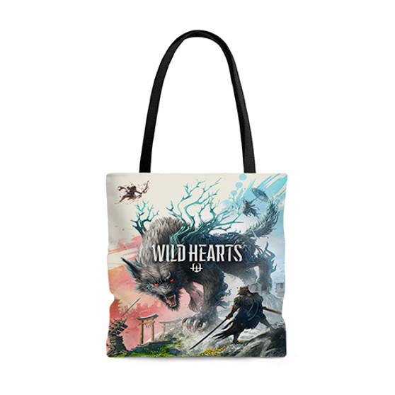 Pastele Wild Hearts Custom Personalized Tote Bag Awesome Unisex Polyester Cotton Bags AOP All Over Print Tote Bag School Work Travel Bags Fashionable Totebag