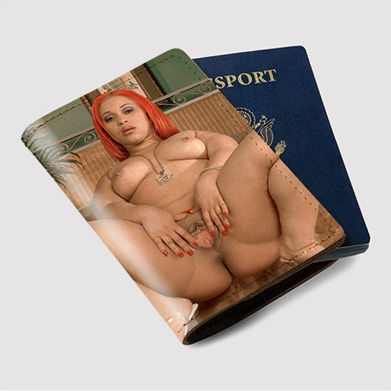 Pastele Pinky The Pornstar Custom Passport Wallet Case With Credit Card Holder Awesome Personalized PU Leather Travel Trip Vacation Baggage Cover