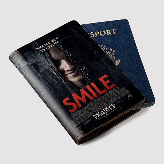 Pastele Smile Movie Custom Passport Wallet Case With Credit Card Holder Awesome Personalized PU Leather Travel Trip Vacation Baggage Cover