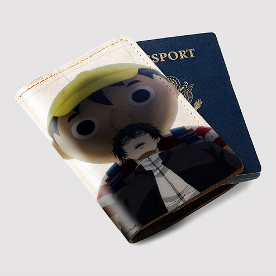 Pastele Tomodachi Game 4 Custom Passport Wallet Case With Credit Card Holder Awesome Personalized PU Leather Travel Trip Vacation Baggage Cover