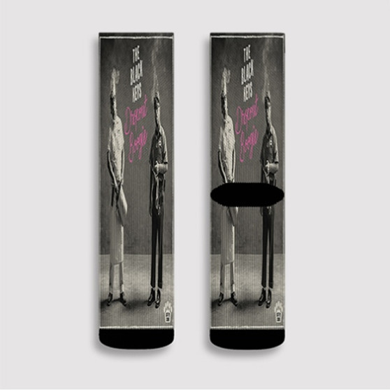 Pastele The Black Keys Dropout Bogie Custom Socks Sublimation Awesome Printed Sports Elite Socks Polyester Cushioned Bottoms Gym Gymnastic Running Yoga School Skatebording Basketball Spandex
