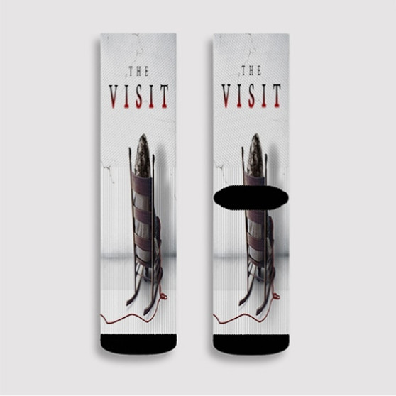 Pastele The Visit Movie 2 Custom Socks Sublimation Awesome Printed Sports Elite Socks Polyester Cushioned Bottoms Gym Gymnastic Running Yoga School Skatebording Basketball Spandex