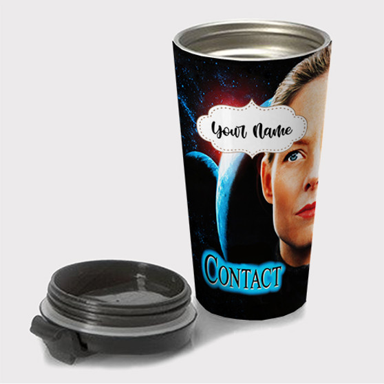 Pastele Contact 1997 Movie Custom Travel Mug Awesome Personalized Name Stainless Steel Drink Bottle Hot Cold Leak-proof 15oz Coffee Tea Wine Trip Vacation Traveling Mug