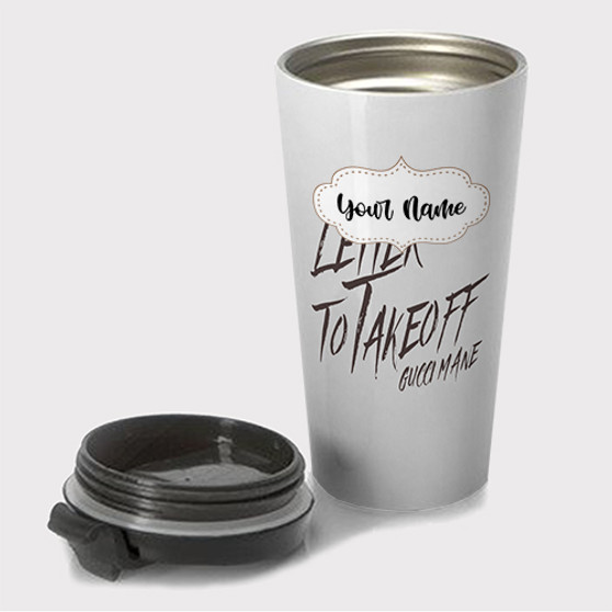 Pastele Letter to Takeoff jpeg Custom Travel Mug Awesome Personalized Name Stainless Steel Drink Bottle Hot Cold Leak-proof 15oz Coffee Tea Wine Trip Vacation Traveling Mug