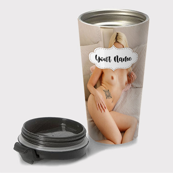 Pastele Madison Summers Custom Travel Mug Awesome Personalized Name Stainless Steel Drink Bottle Hot Cold Leak-proof 15oz Coffee Tea Wine Trip Vacation Traveling Mug