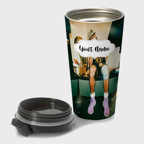 Pastele Stephen Curry Good Night Champions Custom Travel Mug Awesome Personalized Name Stainless Steel Drink Bottle Hot Cold Leak-proof 15oz Coffee Tea Wine Trip Vacation Traveling Mug