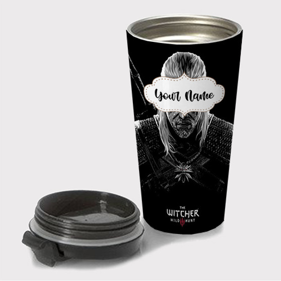 Pastele The Witcher Toxicity Poisoning Custom Travel Mug Awesome Personalized Name Stainless Steel Drink Bottle Hot Cold Leak-proof 15oz Coffee Tea Wine Trip Vacation Traveling Mug