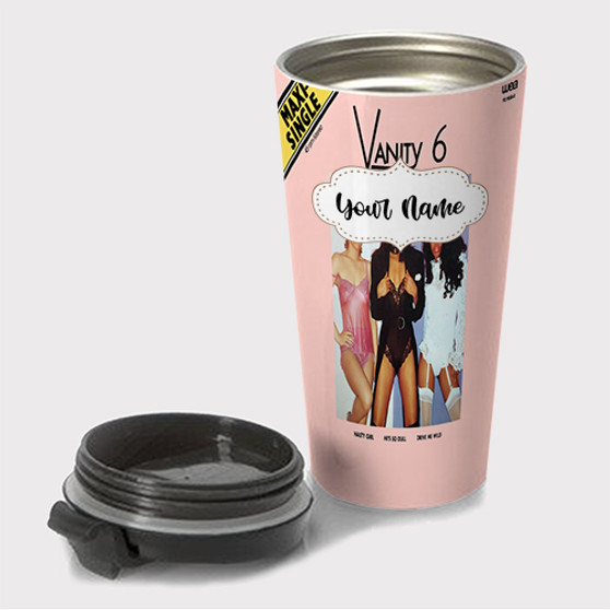 Pastele Vanity 6 Custom Travel Mug Awesome Personalized Name Stainless Steel Drink Bottle Hot Cold Leak-proof 15oz Coffee Tea Wine Trip Vacation Traveling Mug