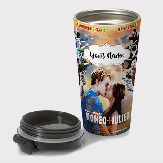 Pastele William Shakespeare s Romeo and Juliet 4 Custom Travel Mug Awesome Personalized Name Stainless Steel Drink Bottle Hot Cold Leak-proof 15oz Coffee Tea Wine Trip Vacation Traveling Mug
