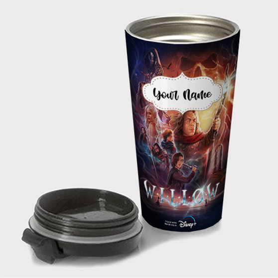 Pastele Willow Disney Custom Travel Mug Awesome Personalized Name Stainless Steel Drink Bottle Hot Cold Leak-proof 15oz Coffee Tea Wine Trip Vacation Traveling Mug