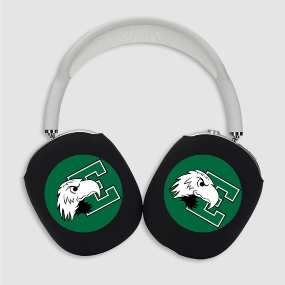 Pastele Eastern Michigan Eagles Custom AirPods Max Case Cover Personalized Hard Smart Protective Cover Shock-proof Dust-proof Slim Accessories for Apple AirPods Pro Max Black White Colors