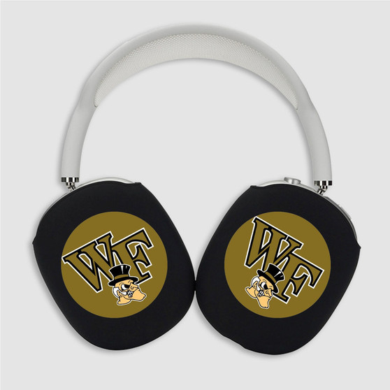 Pastele Wake Forest Demon Deacons Custom AirPods Max Case Cover Personalized Hard Smart Protective Cover Shock-proof Dust-proof Slim Accessories for Apple AirPods Pro Max Black White Colors