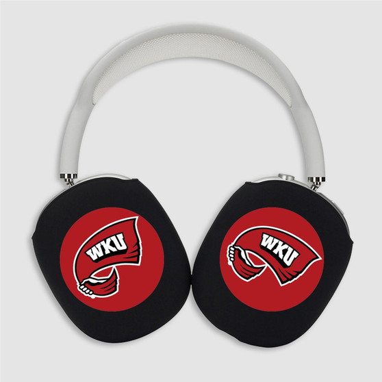 Pastele Western Kentucky Hilltoppers Custom AirPods Max Case Cover Personalized Hard Smart Protective Cover Shock-proof Dust-proof Slim Accessories for Apple AirPods Pro Max Black White Colors