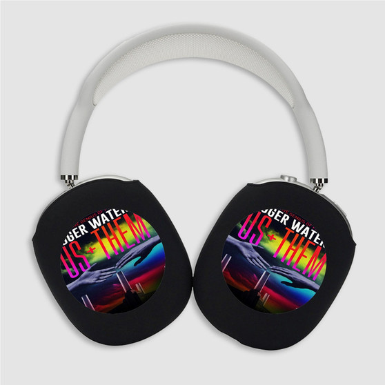 Pastele Roger Waters Us Them Art Custom AirPods Max Case Cover Personalized Hard Smart Protective Cover Shock-proof Dust-proof Slim Accessories for Apple AirPods Pro Max Black White Colors