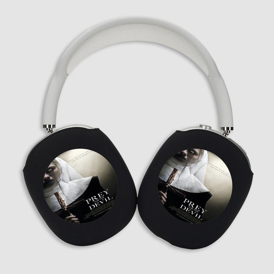 Pastele Prey For The Devil Custom AirPods Max Case Cover Awesome Personalized Hard Smart Protective Cover Shock-proof Dust-proof Slim Accessories for Apple AirPods Pro Max Black White Colors
