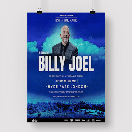 Pastele Billy Joel 2023 Tour Custom Silk Poster Awesome Personalized Print Wall Decor 20 x 13 Inch 24 x 36 Inch Wall Hanging Art Home Decoration Posters