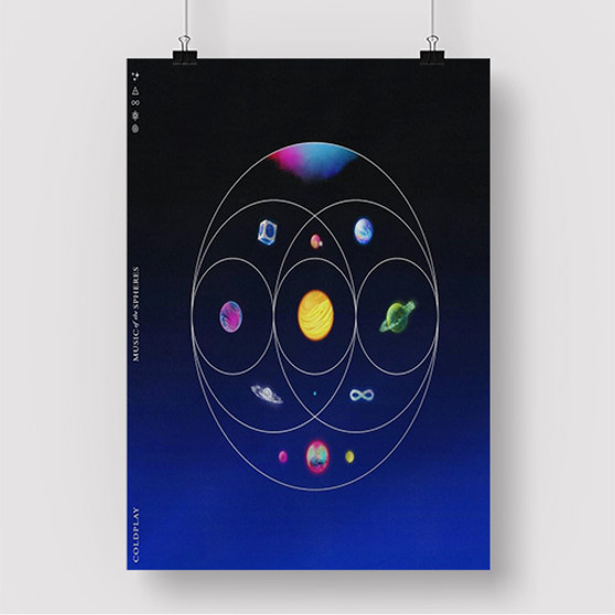 Pastele Coldplay Music of The Spheres Custom Silk Poster Awesome Personalized Print Wall Decor 20 x 13 Inch 24 x 36 Inch Wall Hanging Art Home Decoration Posters