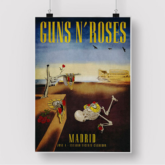 Pastele Guns N Roses Madrid Spain Custom Silk Poster Awesome Personalized Print Wall Decor 20 x 13 Inch 24 x 36 Inch Wall Hanging Art Home Decoration Posters