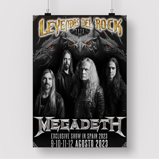 Pastele Megadeth Leyendas Del Rock 2023 Tour Custom Silk Poster Awesome Personalized Print Wall Decor 20 x 13 Inch 24 x 36 Inch Wall Hanging Art Home Decoration Posters