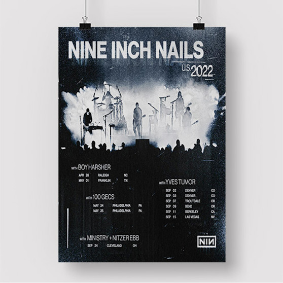 Pastele Nine Inch Nails Ministry Tour 2022 Custom Silk Poster Awesome Personalized Print Wall Decor 20 x 13 Inch 24 x 36 Inch Wall Hanging Art Home Decoration Posters