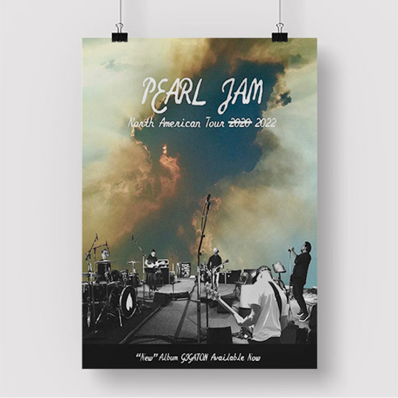 Pastele Pearl Jam North American Tour 2022 Custom Silk Poster Awesome Personalized Print Wall Decor 20 x 13 Inch 24 x 36 Inch Wall Hanging Art Home Decoration Posters
