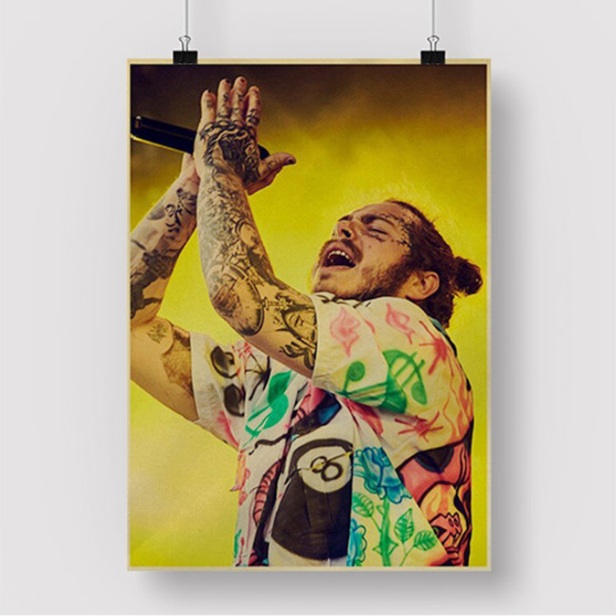 Pastele Post Malone Concert Custom Silk Poster Awesome Personalized Print Wall Decor 20 x 13 Inch 24 x 36 Inch Wall Hanging Art Home Decoration Posters