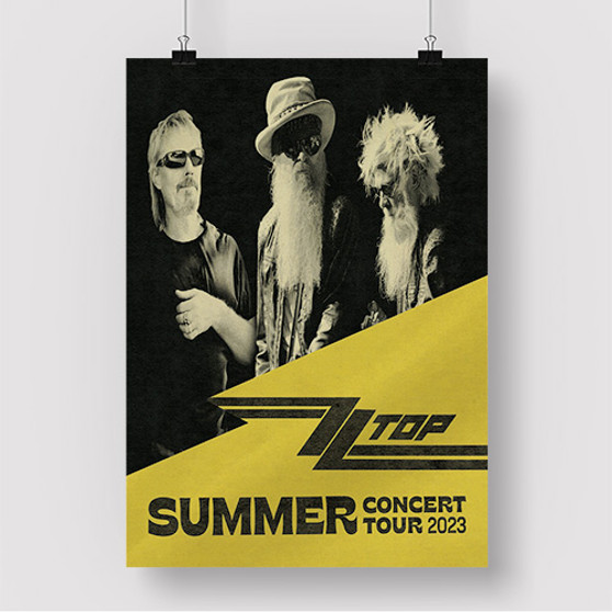Pastele ZZ Top 2023 Tour Custom Silk Poster Awesome Personalized Print Wall Decor 20 x 13 Inch 24 x 36 Inch Wall Hanging Art Home Decoration Posters