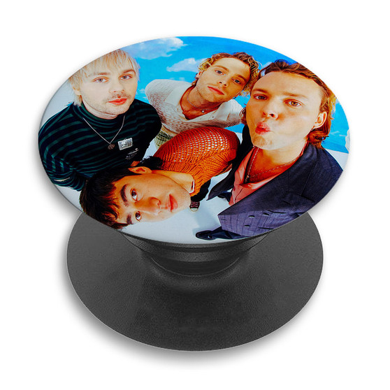 Pastele 5 Seconds of Summer Custom PopSockets Awesome Personalized Phone Grip Holder Pop Up Stand Out Mount Grip Standing Pods Apple iPhone Samsung Google Asus Sony Phone Accessories