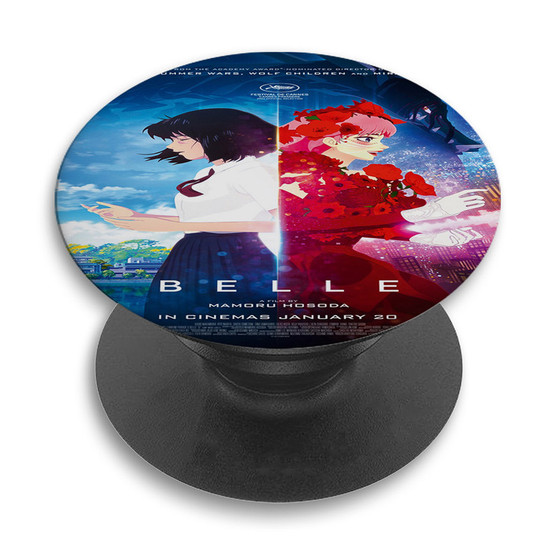 Pastele Belle Movie Poster Custom PopSockets Awesome Personalized Phone Grip Holder Pop Up Stand Out Mount Grip Standing Pods Apple iPhone Samsung Google Asus Sony Phone Accessories